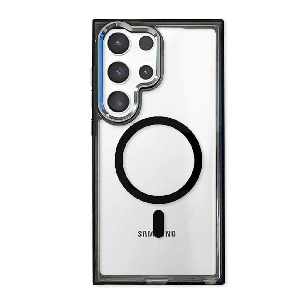 Imagen 2 del producto Case Coolbox GMobile para Samsung S24 Ultra Metal Glow con MagSafe, soporte integrado, antigolpes, negro